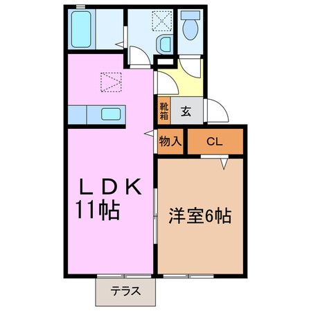 セジュール東郷の物件間取画像